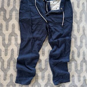 Zara Men's Dark Blue Chinos